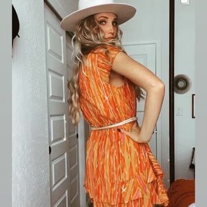 Sunset Orange Free People summer dress
